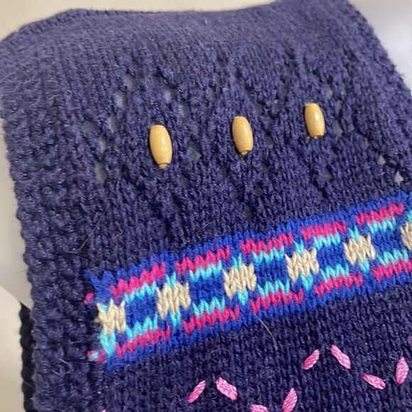 Jantzen vintage embroidered and beaded floral vest. Size M medium 8/10 - Picture 4 of 12